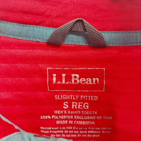 L.L. Bean Men's Airlight Knit Pullover Red Size Small - Picture 6 of 7